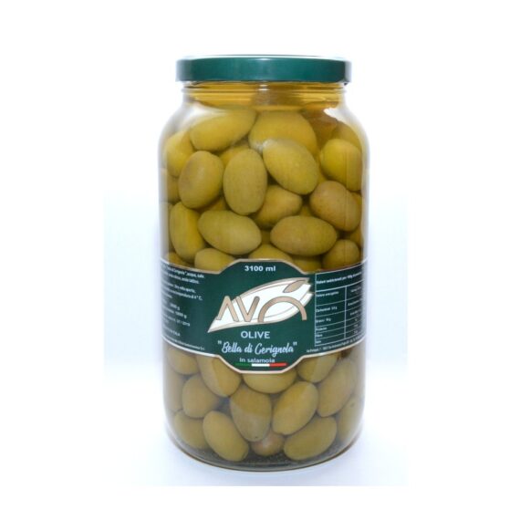 AVO Olives Bella di Cerignola in brine in 3100ml, Italy