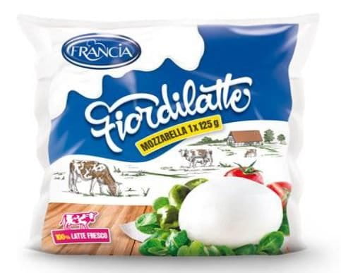 Mozzarella Fiordilatte 125 g bag Francia