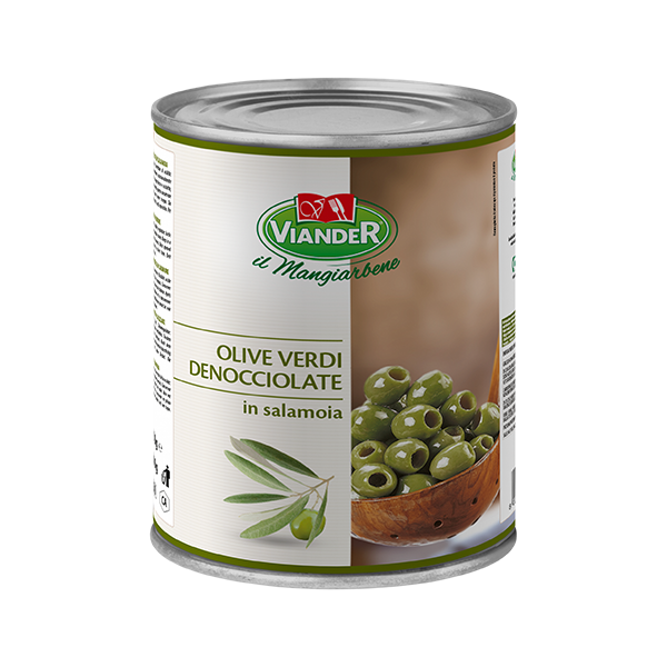 Viander sliced green olives 3300 ml can