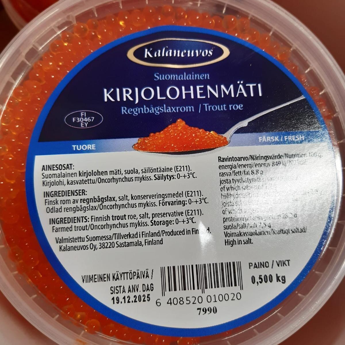 Kalaneuvos vikerforelli mari 500 g